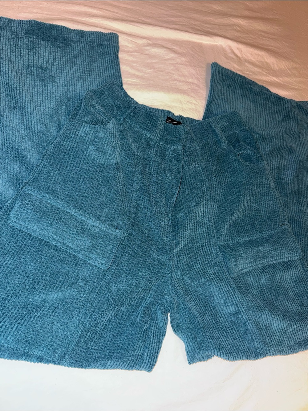 Teal Waffle Knit Lounge Pants